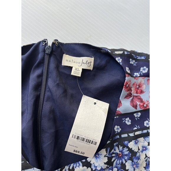 Maison Jules Womens Floral Printed Fit & Flare Dress Size S XL - Picture 6 of 12